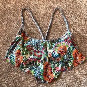Profile Blush Scoop Flouncy Bikini Top